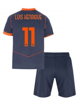 Billige Inter Milan Luis Henrique #11 Tredjedraktsett Barn 2025-26 Kortermet (+ Korte bukser)